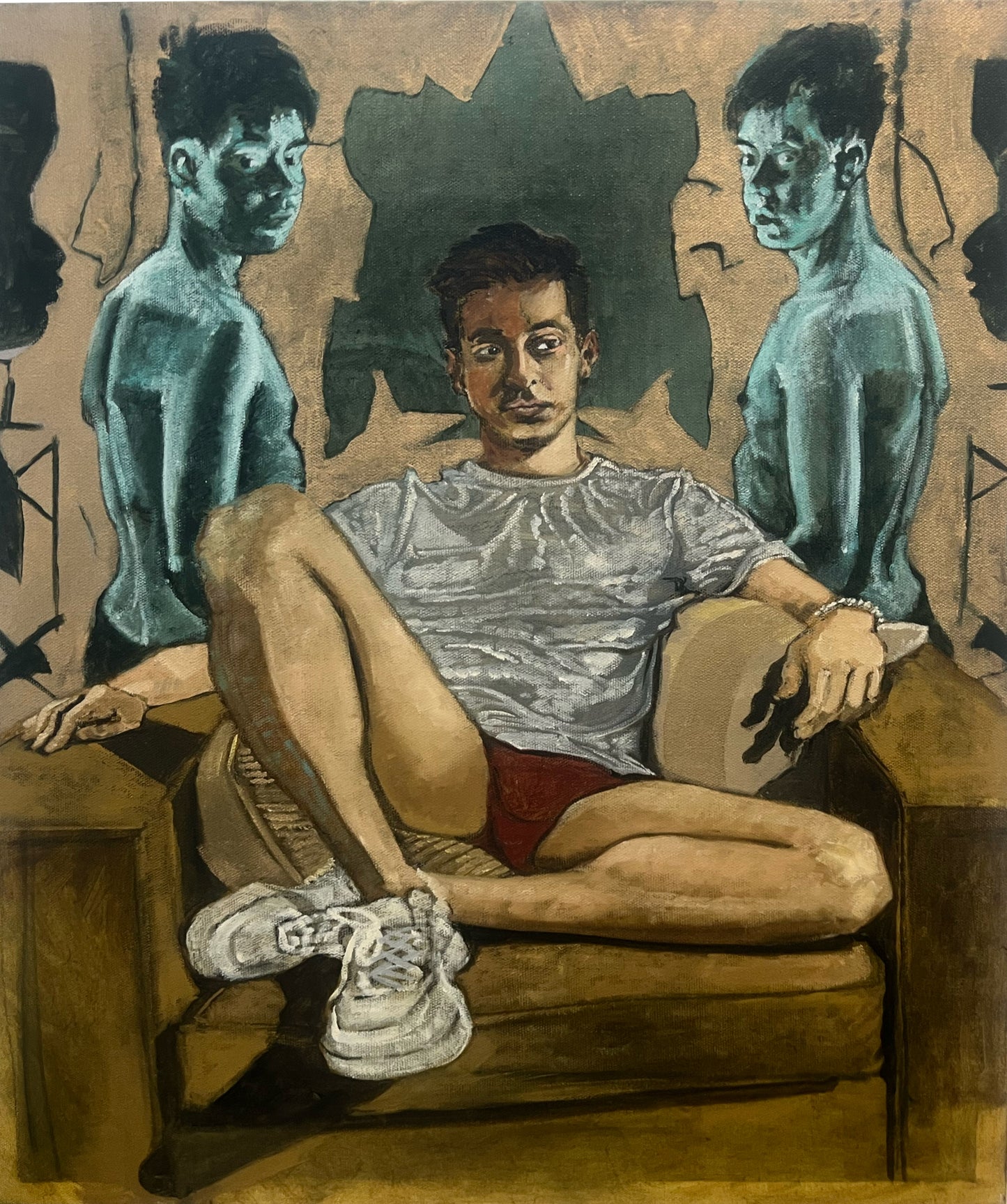 Alejandro In Red Speedo