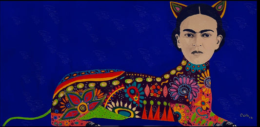 Colorful Frida Cat